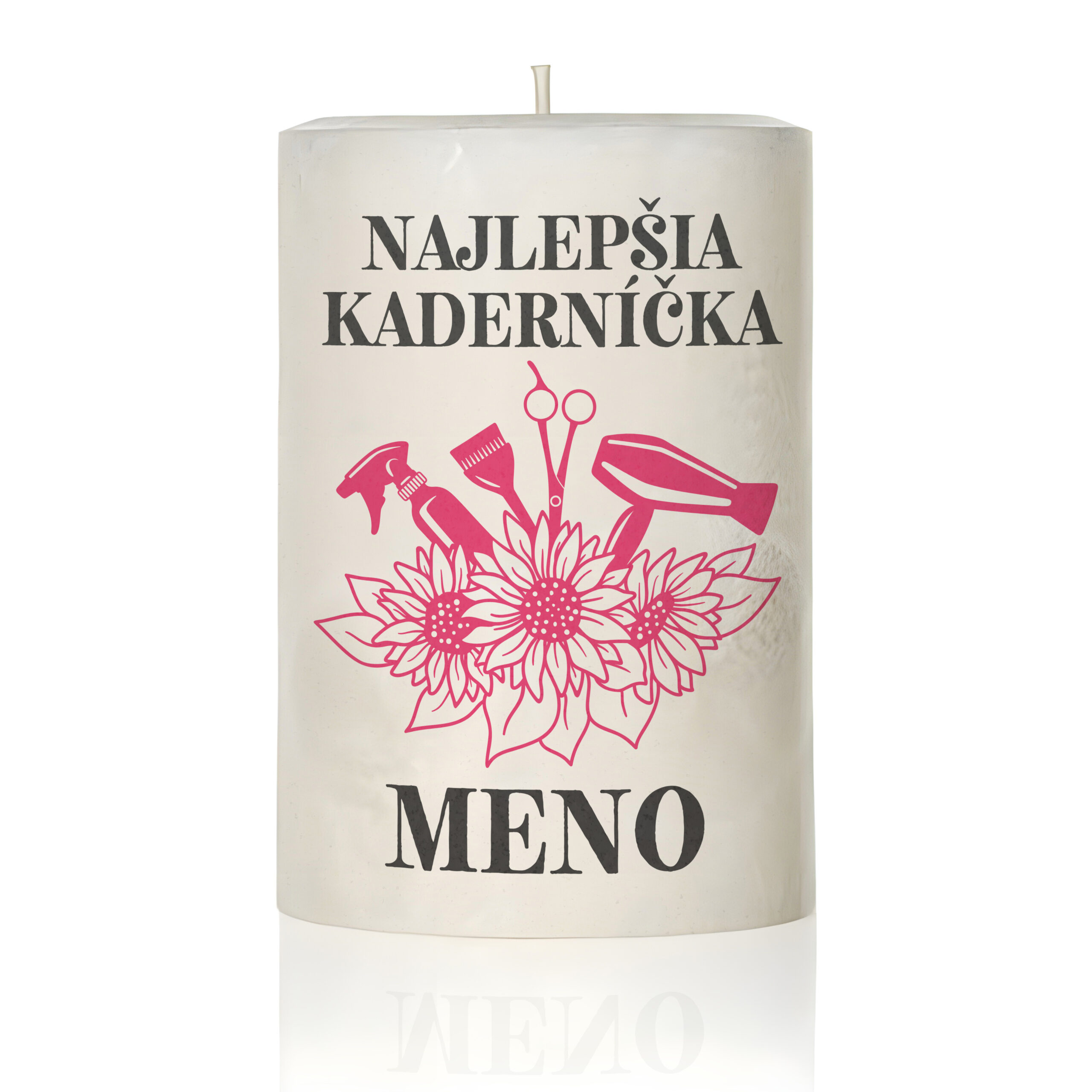Personalizovaná sviečka pre kaderníčku / kaderníka 6