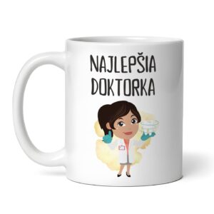 Personalizovaný hrnček s lekárskym motívom a vlastným textom 43