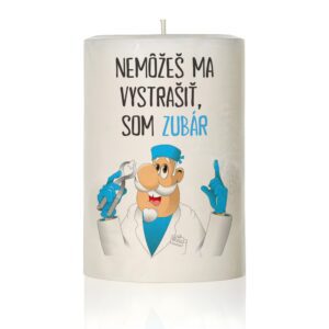 Personalizovaná sviečka s lekárskym motívom a vlastným textom 27