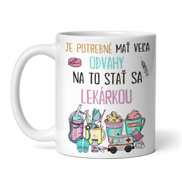 Personalizovaný hrnček s lekárskym motívom a vlastným textom 6