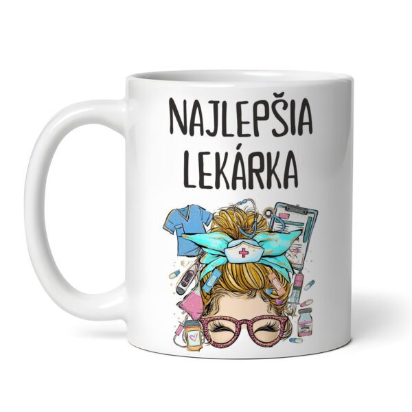 Personalizovaný hrnček s lekárskym motívom a vlastným textom 7