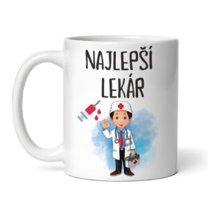 Personalizovaný hrnček s lekárskym motívom a vlastným textom 12