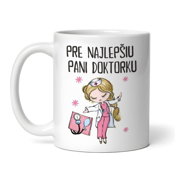 Personalizovaný hrnček s lekárskym motívom a vlastným textom 31