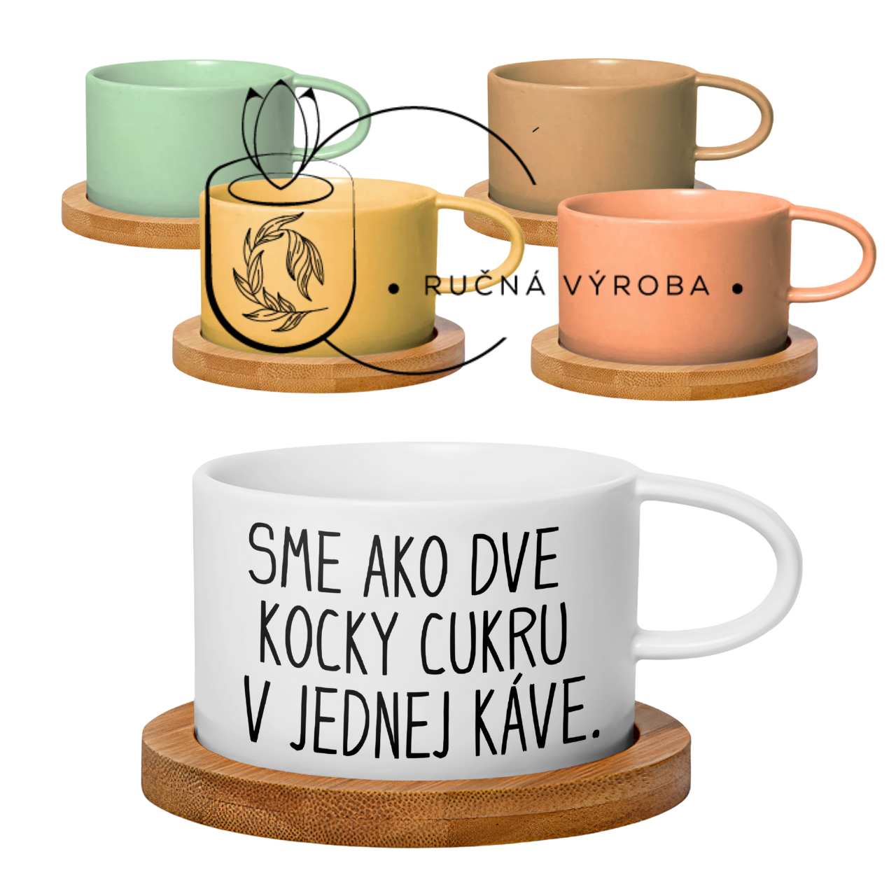 Makrónka hrnček .. sme ako dve kocky cukru..