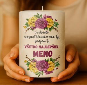 Je skvelé poznať človeka ako Ty palmová sviečka