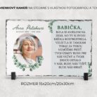 Spomienkový kameň s vlastným textom a fotografiou 20