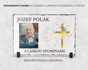Spomienkový kameň s vlastným textom a fotografiou 27
