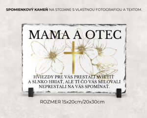 Spomienkový kameň s vlastným textom a fotografiou 32
