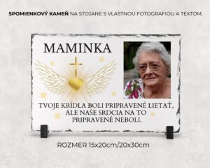 Spomienkový kameň s vlastným textom a fotografiou 36