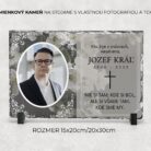 Spomienkový kameň s vlastným textom a fotografiou 34