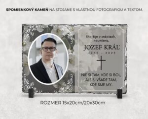 Spomienkový kameň s vlastným textom a fotografiou 34