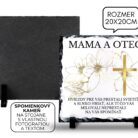 Spomienkový kameň s vlastným textom a fotografiou 26