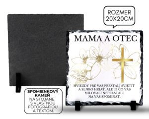 Spomienkový kameň s vlastným textom a fotografiou 26