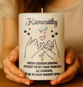 Dekoračná palmová sviečka - Možno nebudem schopná vyriešiť všetky tvoje problémy..