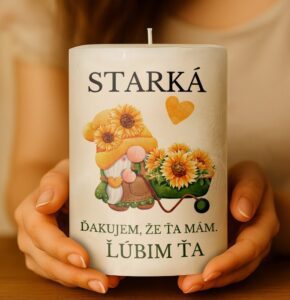 Dekoračná palmová sviečka - starká