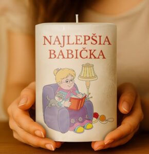 Dekoračná palmová sviečka - Najlepšia babička 3