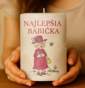 Dekoračná palmová sviečka - Najlepšia babička 4