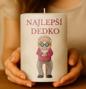 Dekoračná palmová sviečka - Najlepší dedko 5