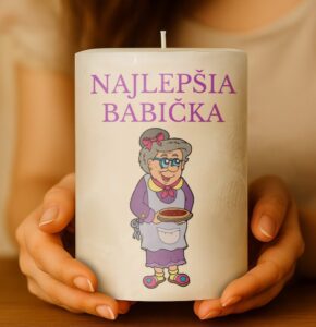 Dekoračná palmová sviečka - Najlepšia babička 7