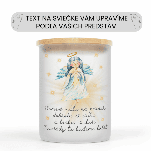 Spomienková veľká sviečka v sklenenej dóze s vlastným textom 14