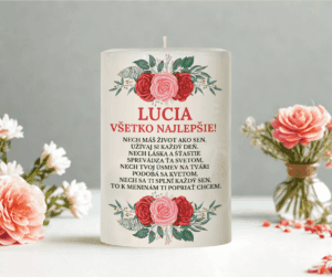 Sviečka k meninám Lucii