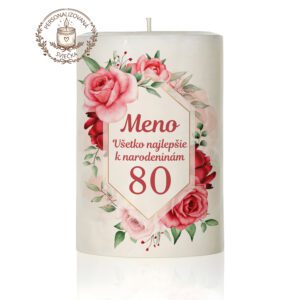Narodeninová personalizovaná sviečka motív 33