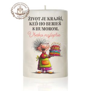 Narodeninová personalizovaná sviečka motív 32
