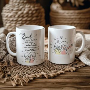Hrnček „Život je krajší s priateľkou“