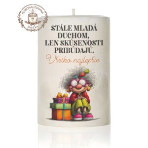 Narodeninová personalizovaná sviečka motív 34
