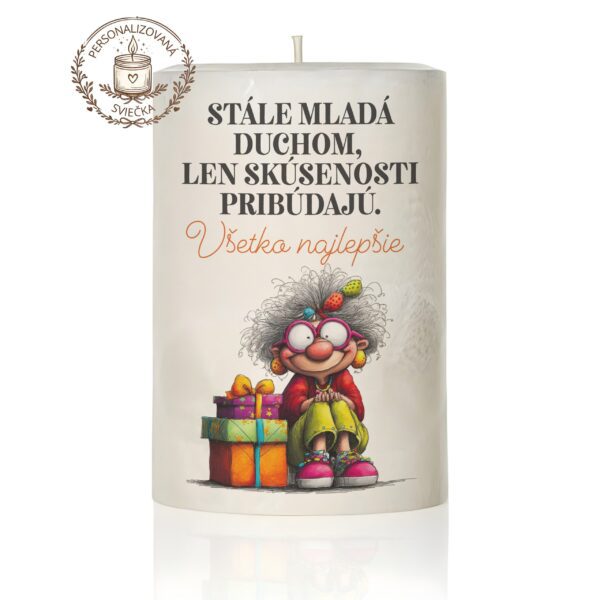 Narodeninová personalizovaná sviečka motív 34