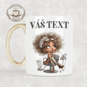 Personalizovaný hrnček so zlatým uchom - Najlepšia kaderníčka 3