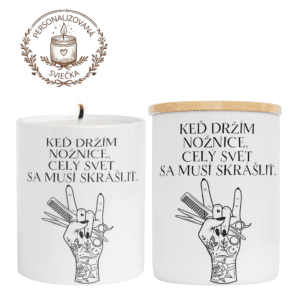 Personalizovaná sviečka pre kaderníčku 4