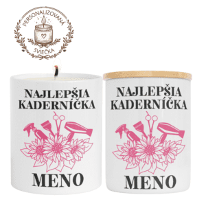 Personalizovaná sviečka pre kaderníčku 3