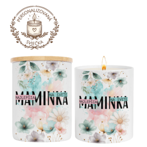 Personalizovaná keramická sviečka „Najlepšia mamička na svete“