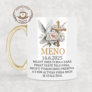 Personalizovaný hrnček – pamiatka na prvé sväté prijímanie 1
