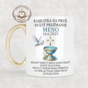 Personalizovaný hrnček – pamiatka na prvé sväté prijímanie 2