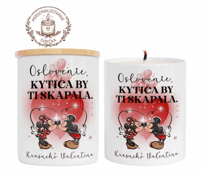 Personalizovaná sviečka krásneho Valentína