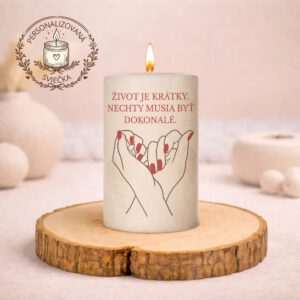Personalizovaná sviečka pre nechtárku – dokonalosť v každom detaile
