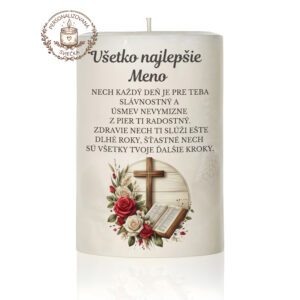 Narodeninová personalizovaná sviečka motív 12