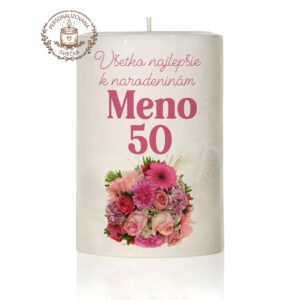 Narodeninová personalizovaná sviečka motív 11