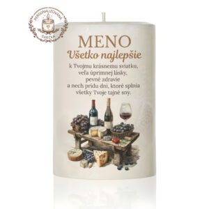 Narodeninová personalizovaná sviečka motív 9