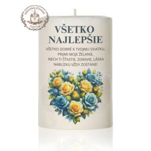 Narodeninová personalizovaná sviečka motív 7