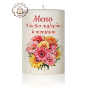 Narodeninová personalizovaná sviečka motív 4