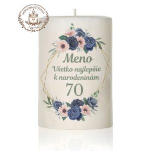 Narodeninová personalizovaná sviečka motív 24