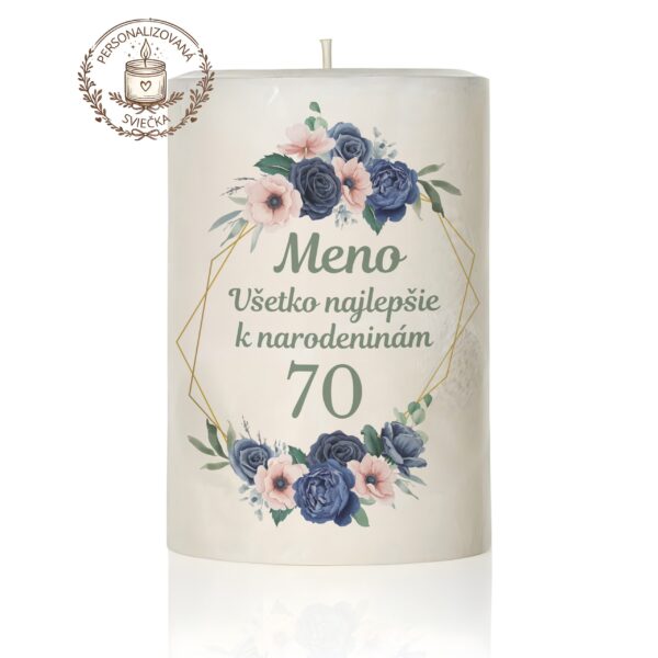 Narodeninová personalizovaná sviečka motív 24