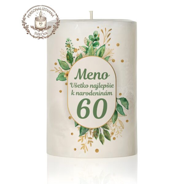 Narodeninová personalizovaná sviečka motív 26