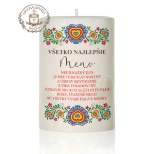 Narodeninová personalizovaná sviečka motív 27