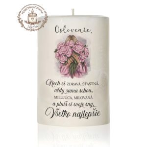 Narodeninová personalizovaná sviečka motív 30