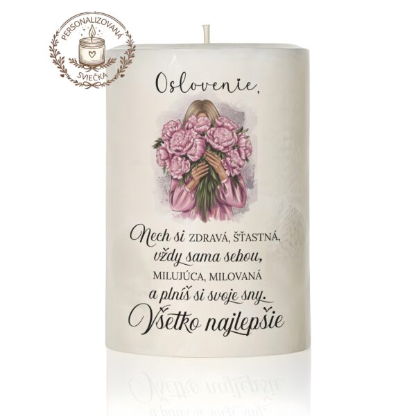 Narodeninová personalizovaná sviečka motív 30