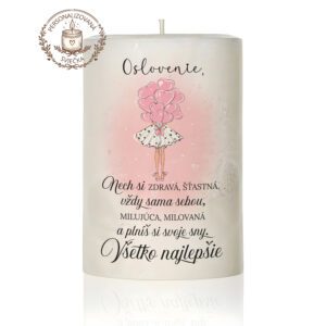 Narodeninová personalizovaná sviečka motív 31